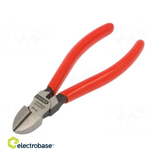 Pliers | side,cutting | handles with plastic grips | 140mm image 1