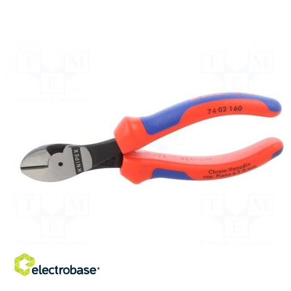 Pliers | side,cutting | handles with plastic grips | 160mm image 6