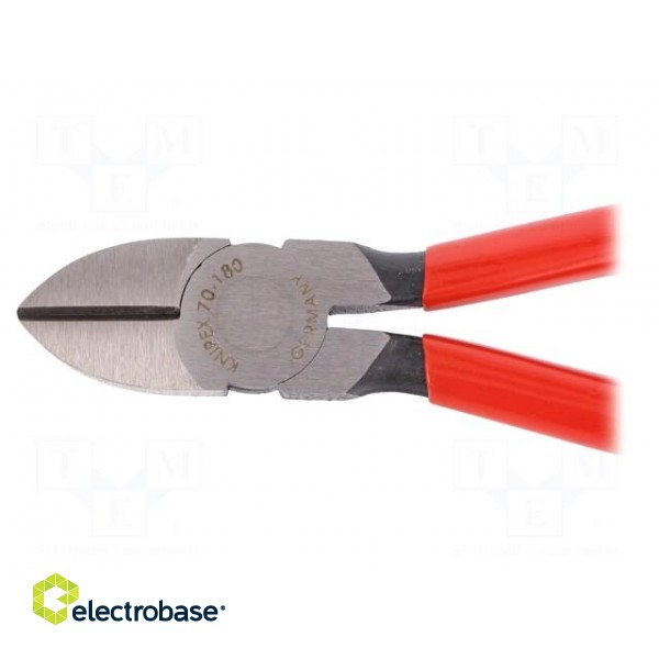 Pliers | side,cutting | plastic handle | Pliers len: 180mm image 2