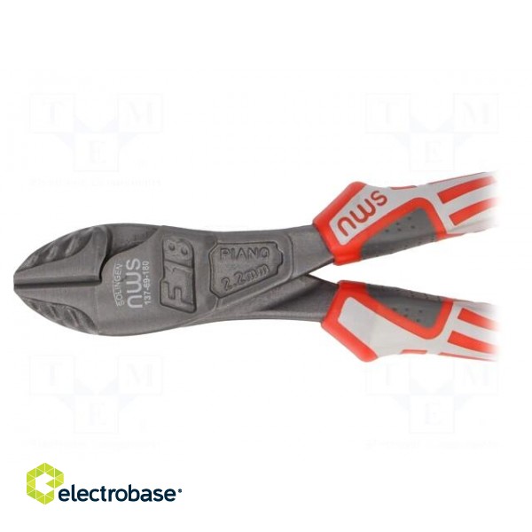 Pliers | side,cutting | high leverage | 180mm | with side face image 3