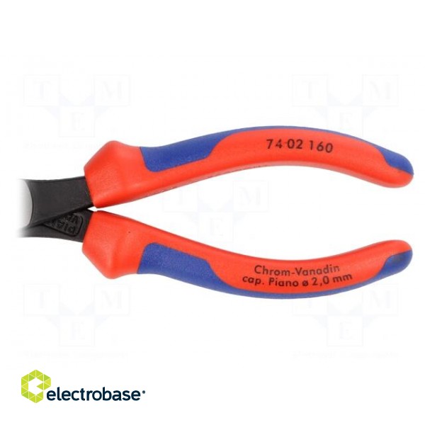 Pliers | side,cutting | handles with plastic grips | 160mm image 2