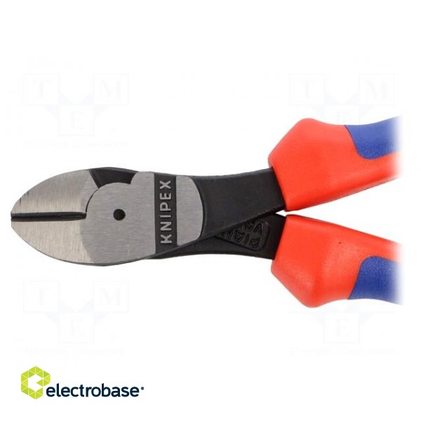 Pliers | side,cutting | plastic handle | Pliers len: 160mm image 3
