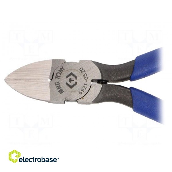 Pliers | side,cutting | PVC coated handles | 132mm image 2