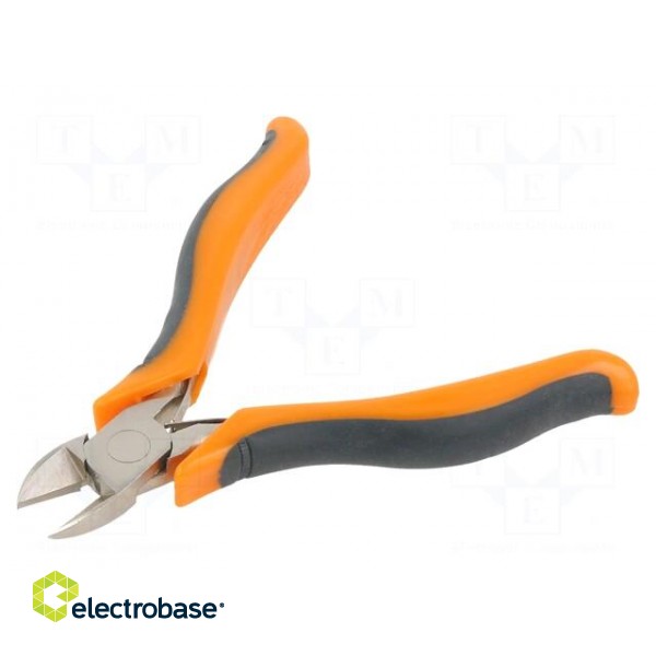 Pliers | side,cutting,miniature | anti-slip handles,satin | 110mm image 1
