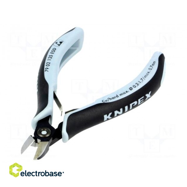 Pliers | side,cutting,round,precision,with small chamfer | ESD image 1
