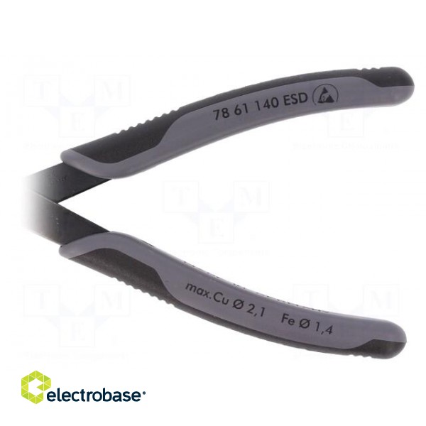 Pliers | side,cutting,precision | ESD | Pliers len: 140mm image 2