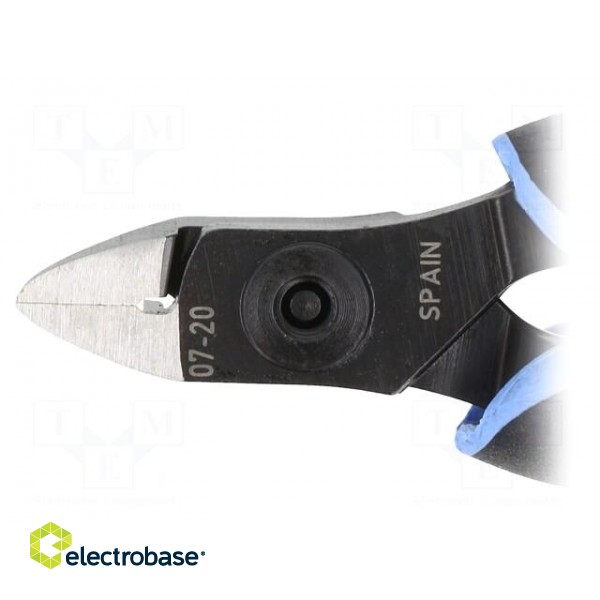 Pliers | side,cutting,precision | ESD | oval head | 133.5mm image 4