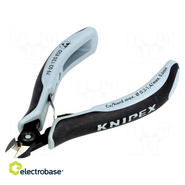 Pliers | side,cutting,precision | ESD | 120mm | with small chamfer image 1