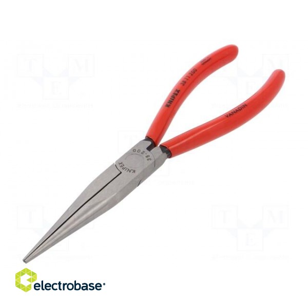 Pliers | curved,half-rounded nose | 200mm image 1