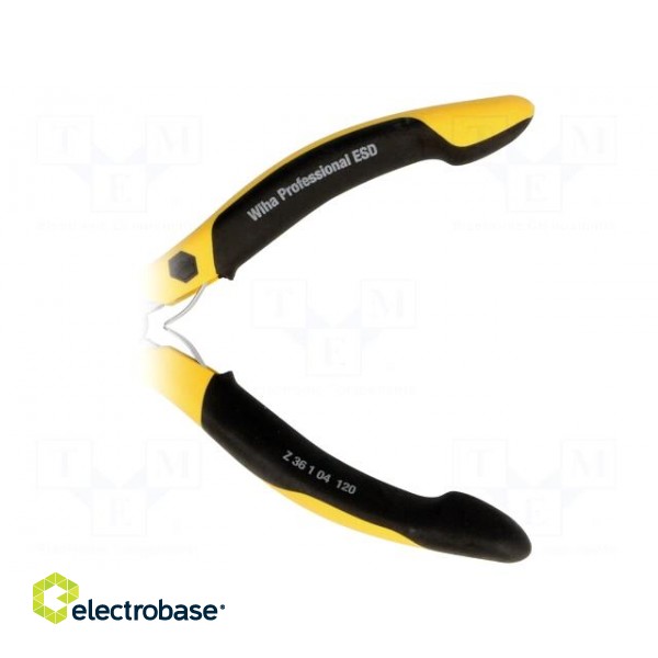 Pliers | curved,half-rounded nose | ESD | 120mm image 4