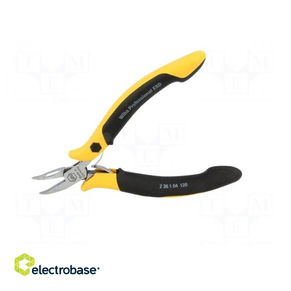 Pliers | curved,half-rounded nose | ESD | 120mm | Professional ESD image 7