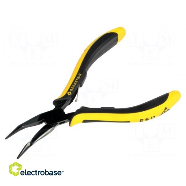 Pliers | curved,half-rounded nose | ESD | 145mm image 1