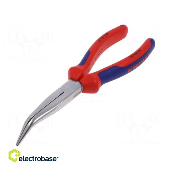 Pliers | curved,half-rounded nose | for gripping,for bending фото 1