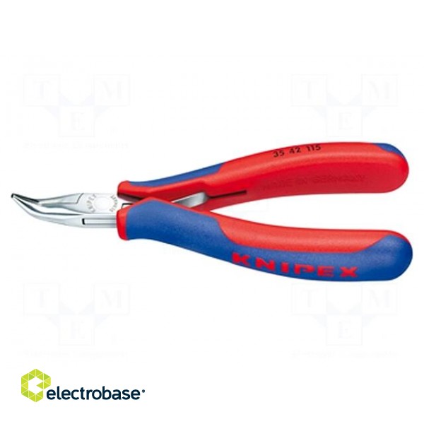 Pliers | curved,half-rounded nose | Pliers len: 115mm