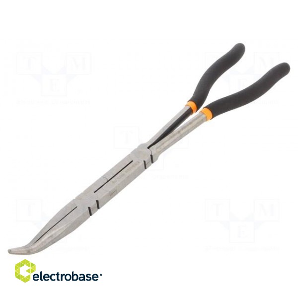 Pliers | curved,half-rounded nose,elongated | 336mm