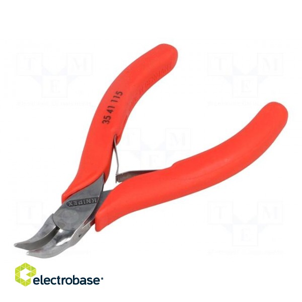 Pliers | curved,precision,half-rounded nose | 115mm image 1