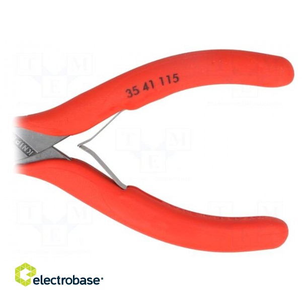 Pliers | curved,precision,half-rounded nose | 115mm image 2