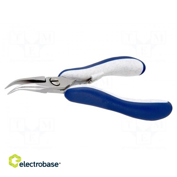 Pliers | curved,half-rounded nose,smooth gripping surfaces | ESD
