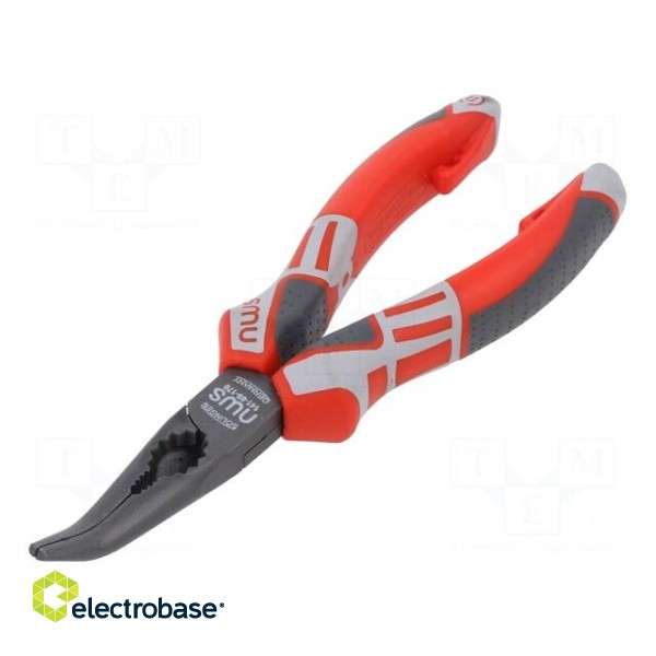 Pliers | curved,telephone | 170mm | Cut: with side face фото 1