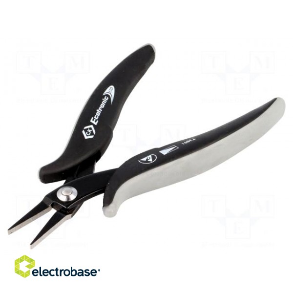 Pliers | flat | ESD | for gripping,for bending | 145mm | 100MΩ paveikslėlis 1