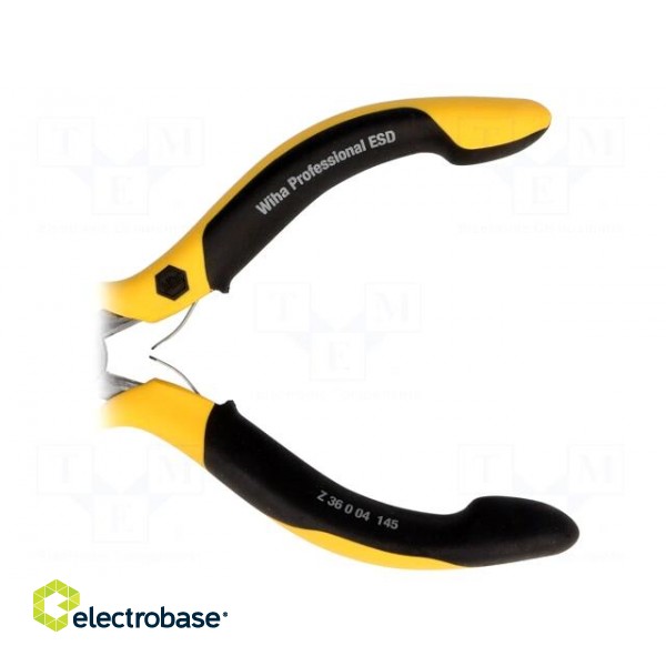 Pliers | half-rounded nose | ESD | Pliers len: 145mm image 2