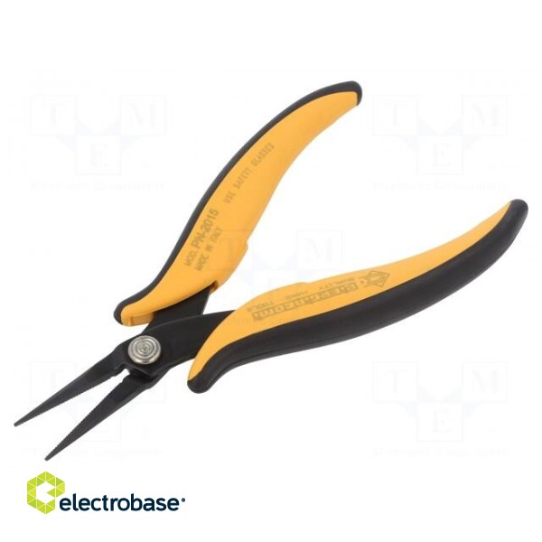 Pliers | gripping surfaces are laterally grooved,flat | 160mm paveikslėlis 1