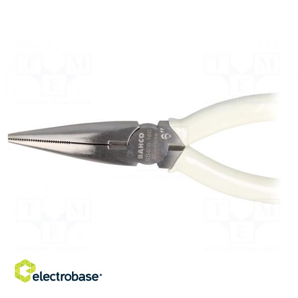 Pliers | half-rounded nose | 160mm image 3