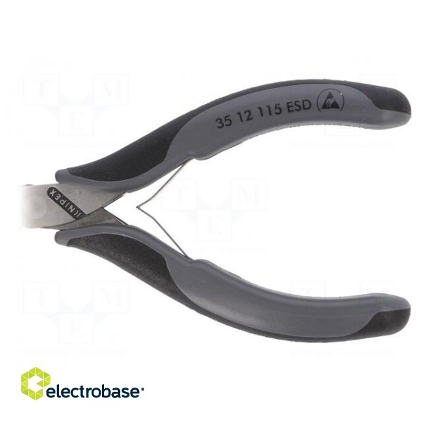 Pliers | half-rounded nose | ESD | 115mm фото 2