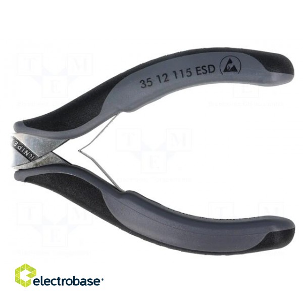 Pliers | half-rounded nose | ESD | 115mm фото 4