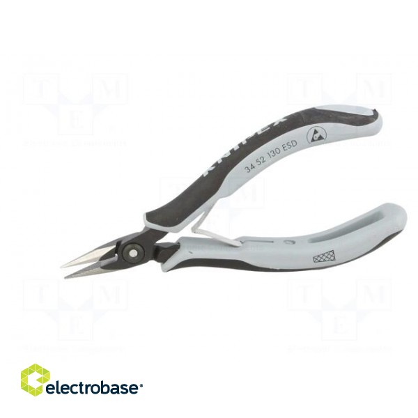 Pliers | half-rounded nose | ESD | 130mm image 7