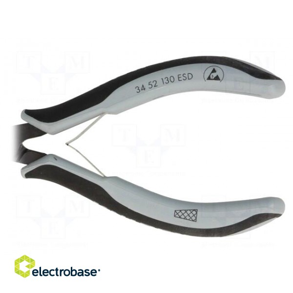 Pliers | half-rounded nose | ESD | 130mm image 4