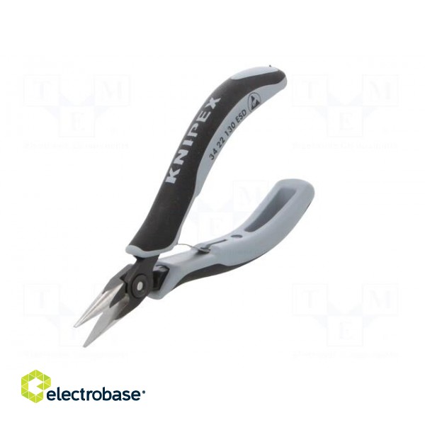 Pliers | half-rounded nose | ESD | 130mm | Conform to: DIN/ISO 9655 image 4