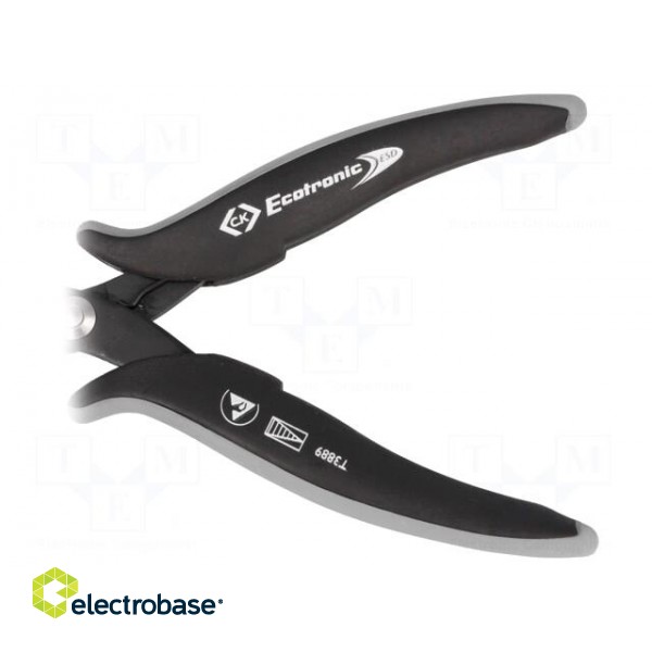 Pliers | half-rounded nose | ESD | for gripping,for bending | 152mm image 4