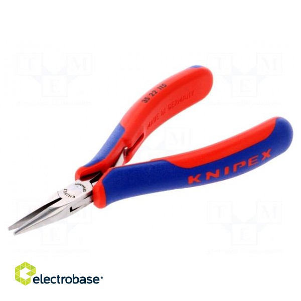 Pliers | half-rounded nose | Pliers len: 115mm фото 1