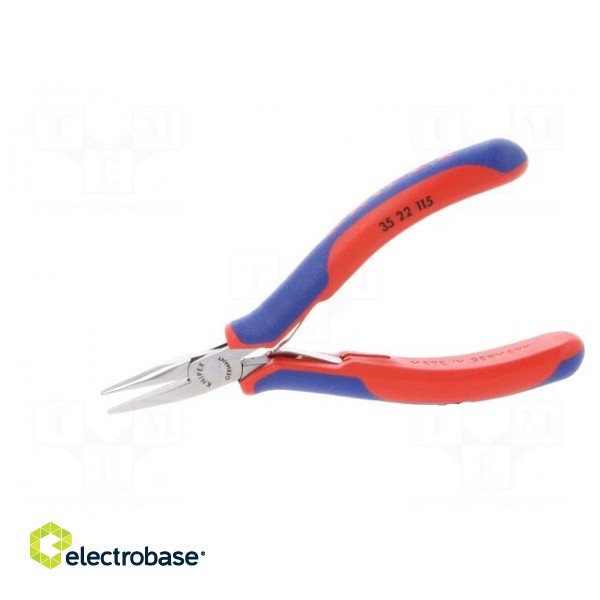 Pliers | half-rounded nose | Pliers len: 115mm фото 7