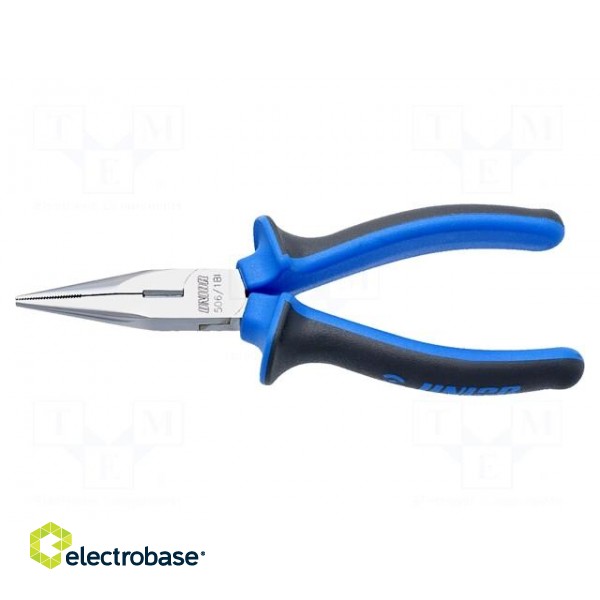 Pliers | half-rounded nose,elongated | 140mm | 506/1BI image 1