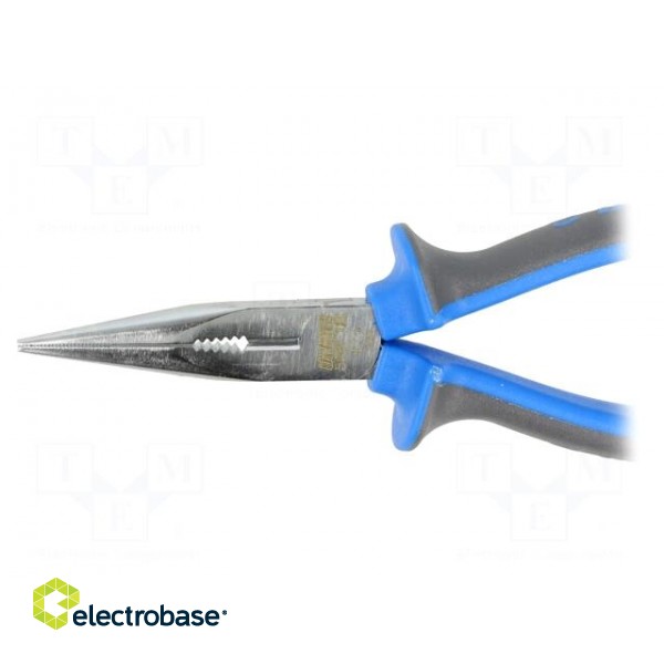 Pliers | half-rounded nose,elongated | 170mm | 508/1BI фото 4