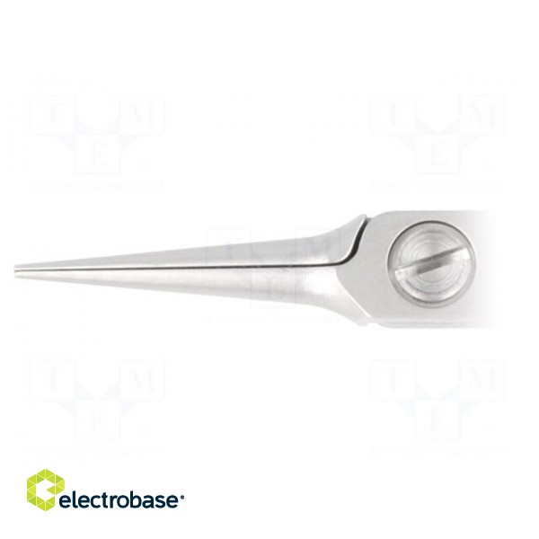Pliers | half-rounded nose,elongated | ESD | B: 33mm | C: 10mm | D: 6.4mm image 2