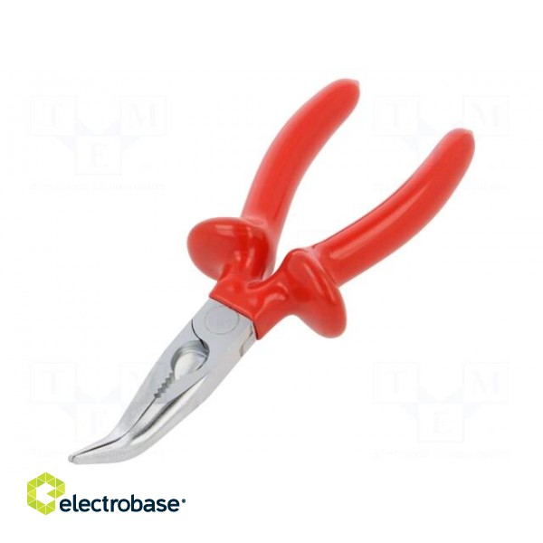 Pliers | insulated,curved,half-rounded nose | 170mm | 512/1VDEDP