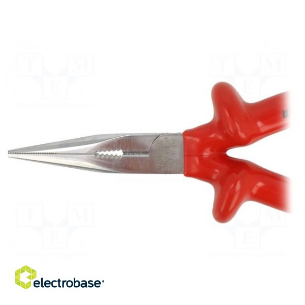 Pliers | insulated,half-rounded nose | 170mm | 508/1VDEDP image 3
