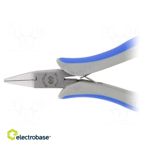 Pliers | miniature,half-rounded nose | 128mm фото 3