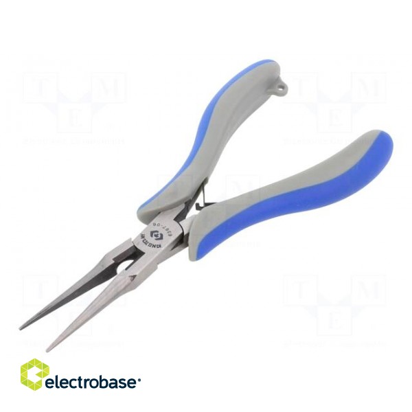 Pliers | miniature,straight,half-rounded nose | 154mm image 1