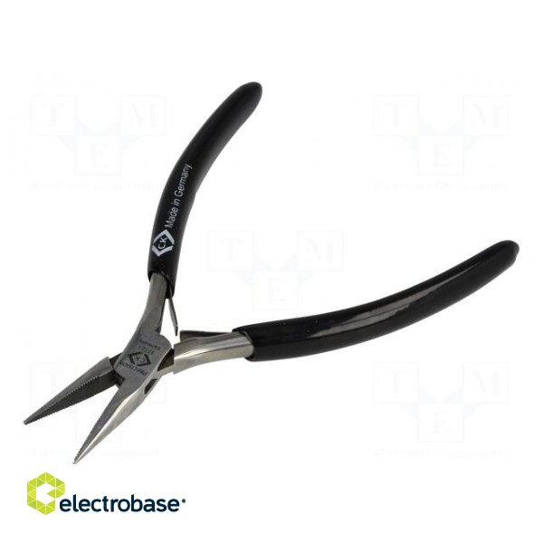 Pliers | straight,precision,half-rounded nose | 120mm image 1