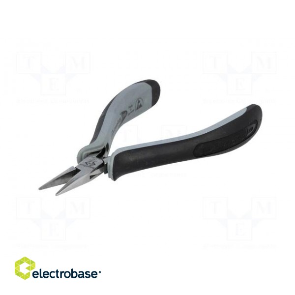 Pliers | smooth gripping surfaces,straight,half-rounded nose image 6