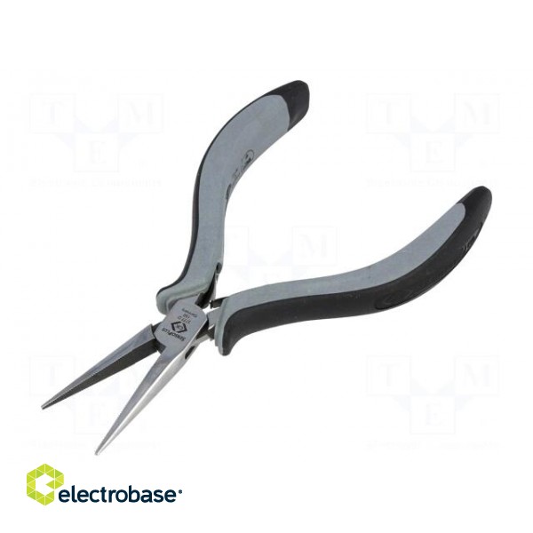 Pliers | straight,half-rounded nose | ESD | Blade length: 40mm image 1