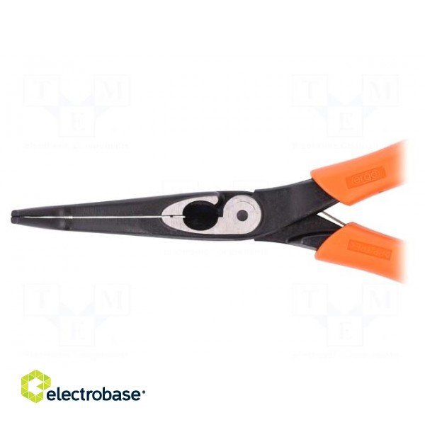 Pliers | curved,half-rounded nose,universal,elongated | ERGO® image 4