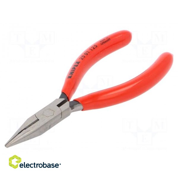 Pliers | cutting,half-rounded nose,universal | plastic handle image 1
