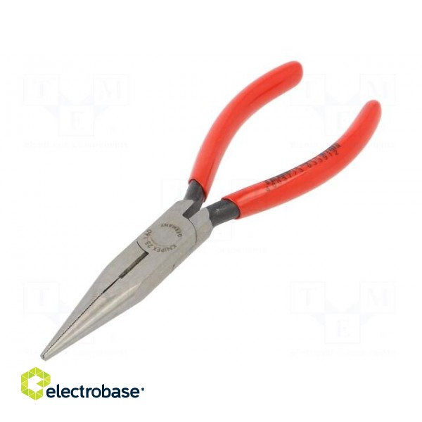 Pliers | cutting,half-rounded nose,universal | plastic handle paveikslėlis 1