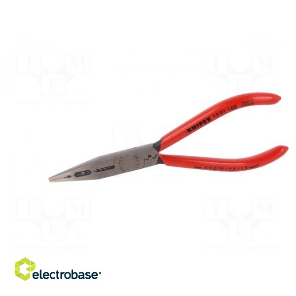 Pliers | flat,universal,elongated | 160mm | Blade: about 60 HRC image 6
