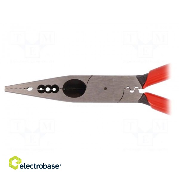Pliers | flat,universal,elongated | 160mm | Blade: about 60 HRC image 2